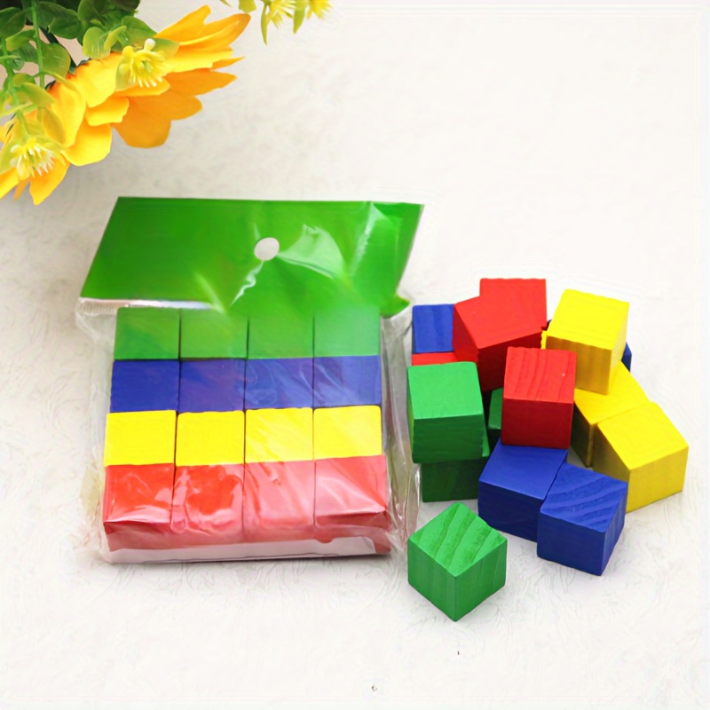 Wooden Cubes Unleash Your Creativity With Diy - Temu