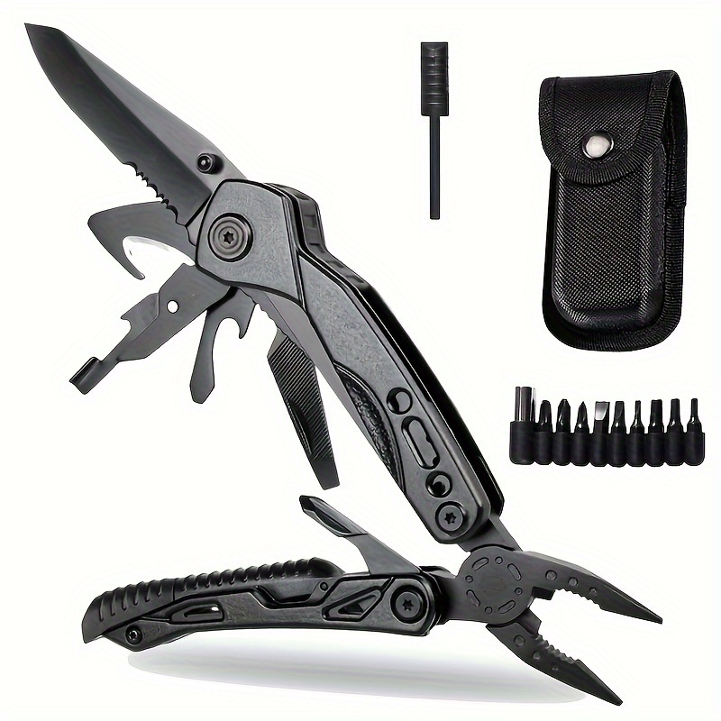 Multitool Pocket Knife Pliers Screwdrivers Bottle Opener - Temu