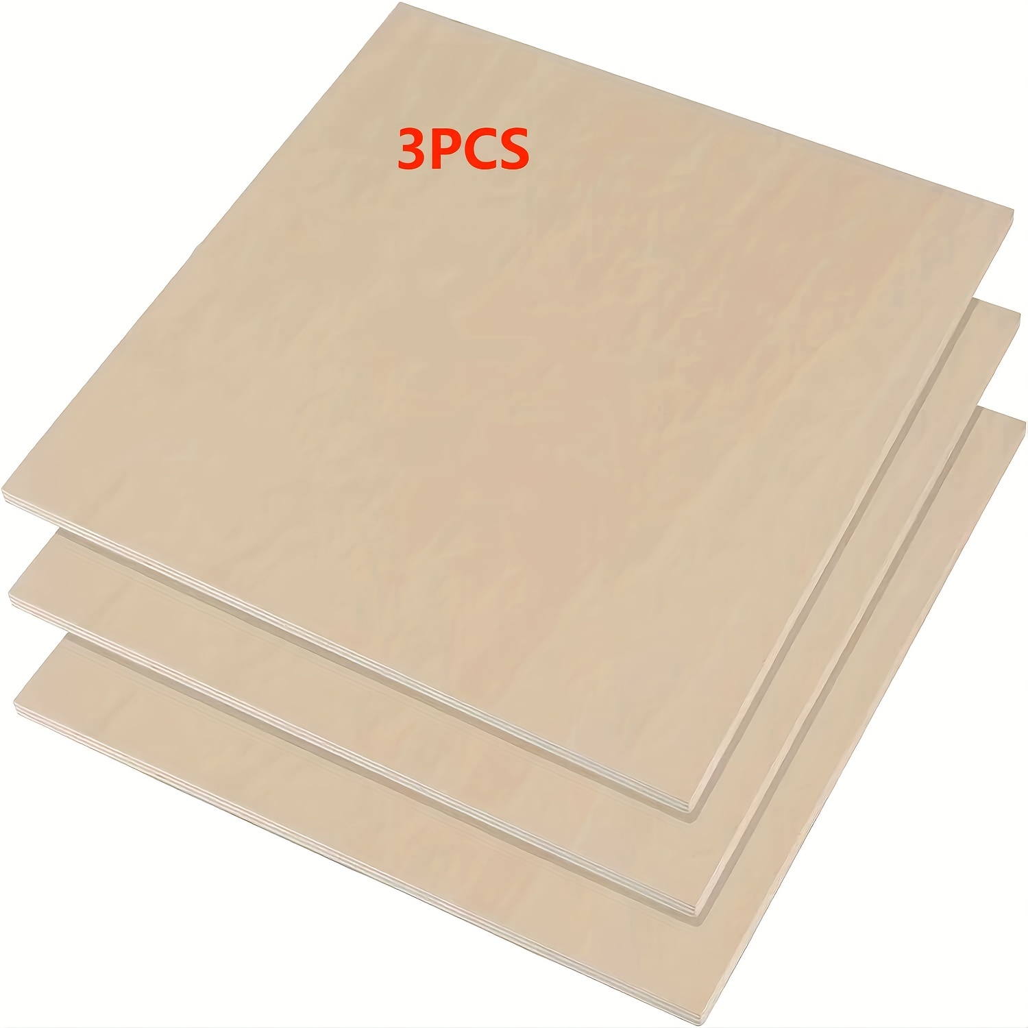 Thin Basswood Sheets, Wood Squares for Crafts 10x10, 3mm Plywood for Laser  Cutting, Wood Burning (8 Pack)