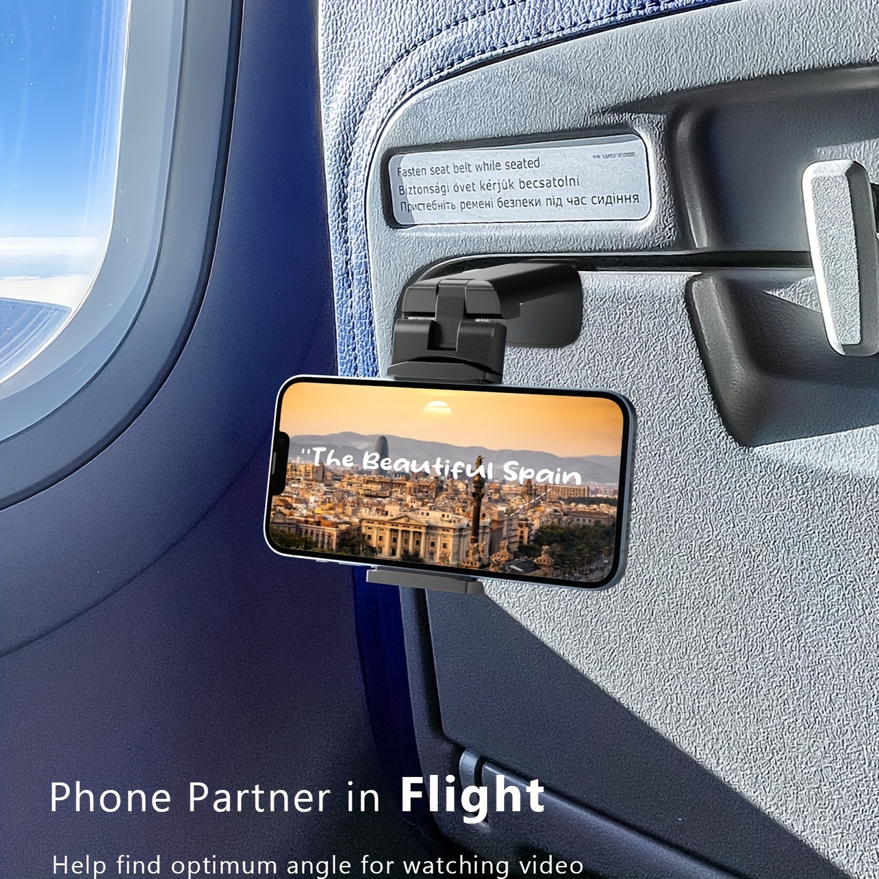Flugzeug Reise Essentials Telefonhalter, Freisprecheinrichtung  Telefonhalter für Schreibtisch Tablett Universal Telefon Halterung Reise  Essential