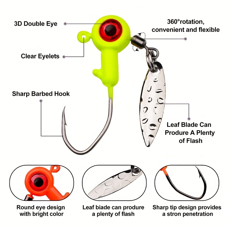 Effective Lure Fishing Bait Willow Blade Weighted Precision - Temu