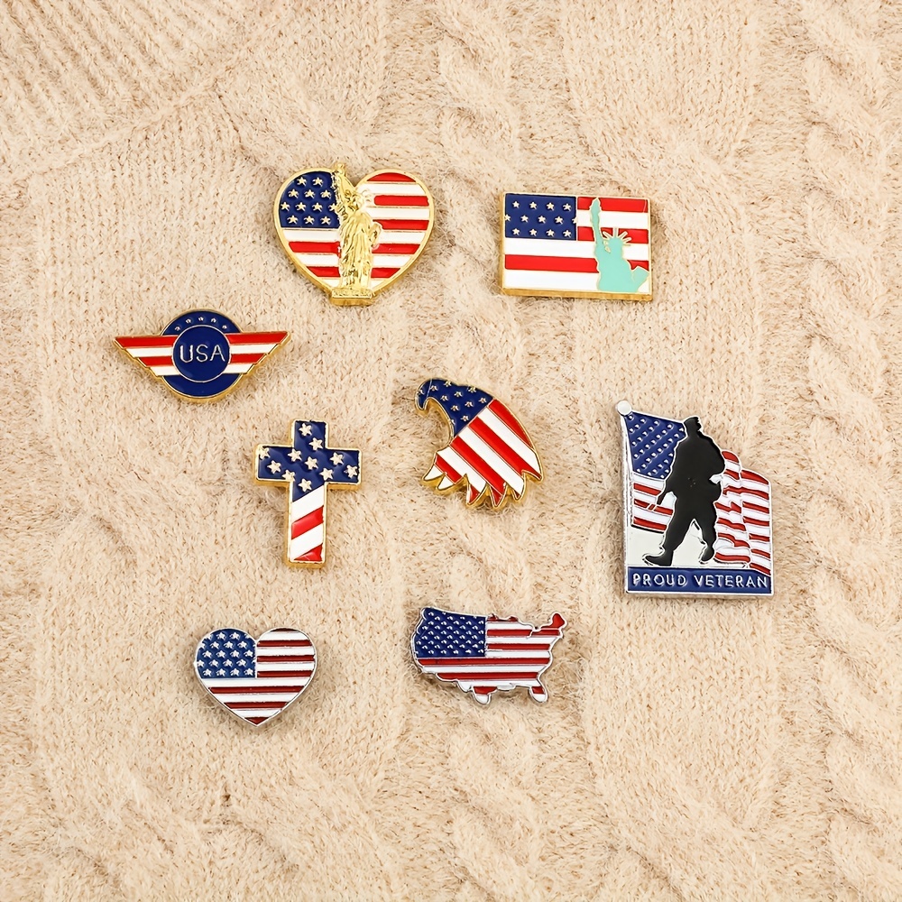 USA Flag Pin Badge Stars and Stripes Brooch America American