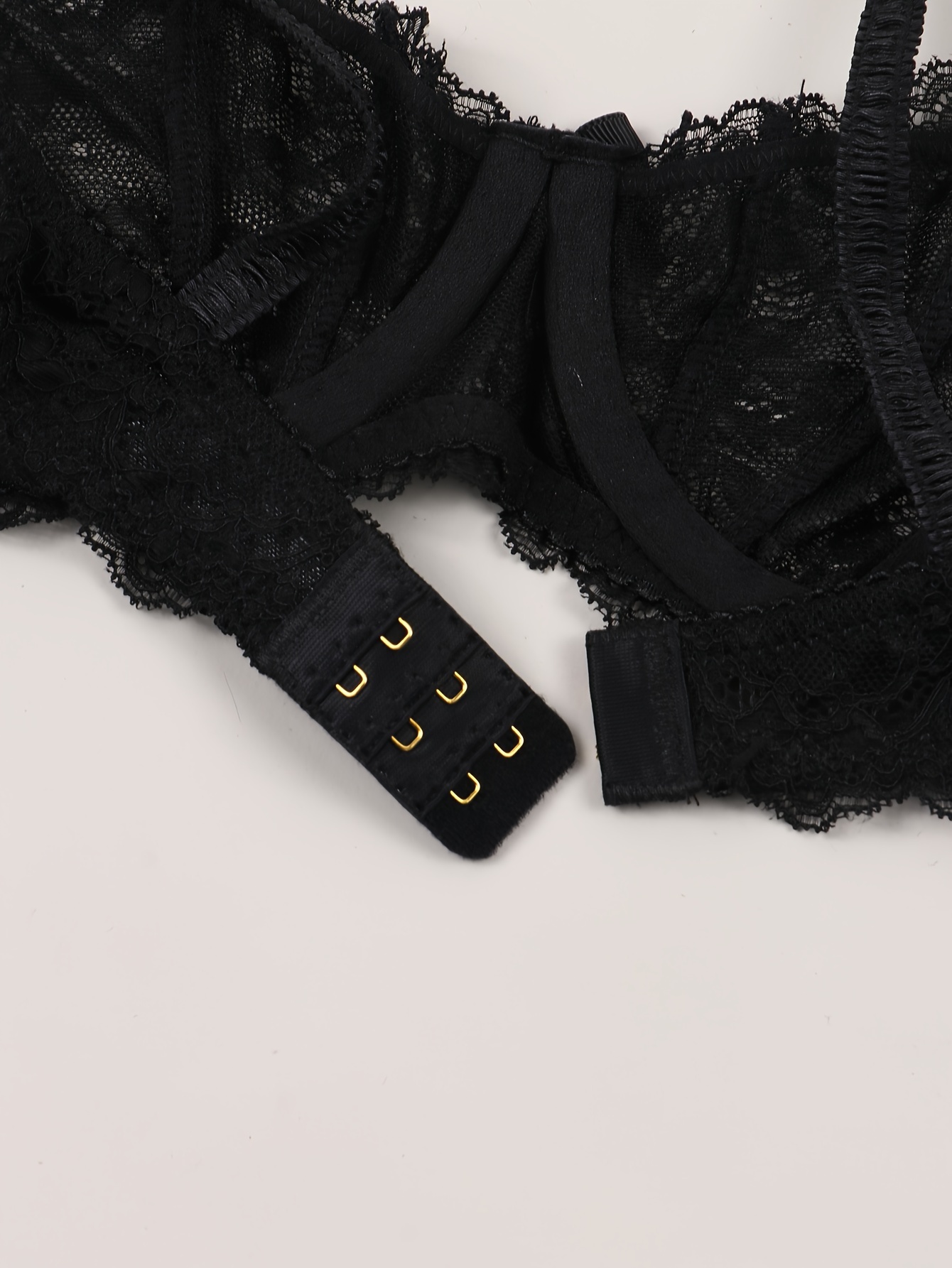 2pcs Contrast Lace Balconette Bras, Comfy & Breathable Push Up Bow Bra,  Women's Lingerie & Underwear
