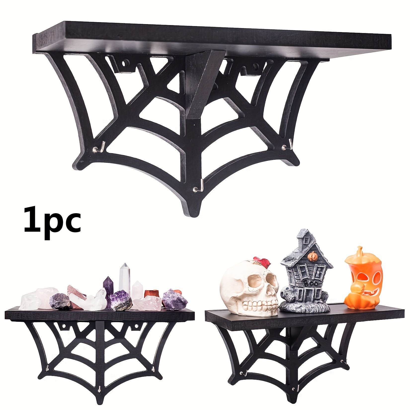 Gothic Decor Crystal Shelf Coffin Small Stand Home Decor - Temu