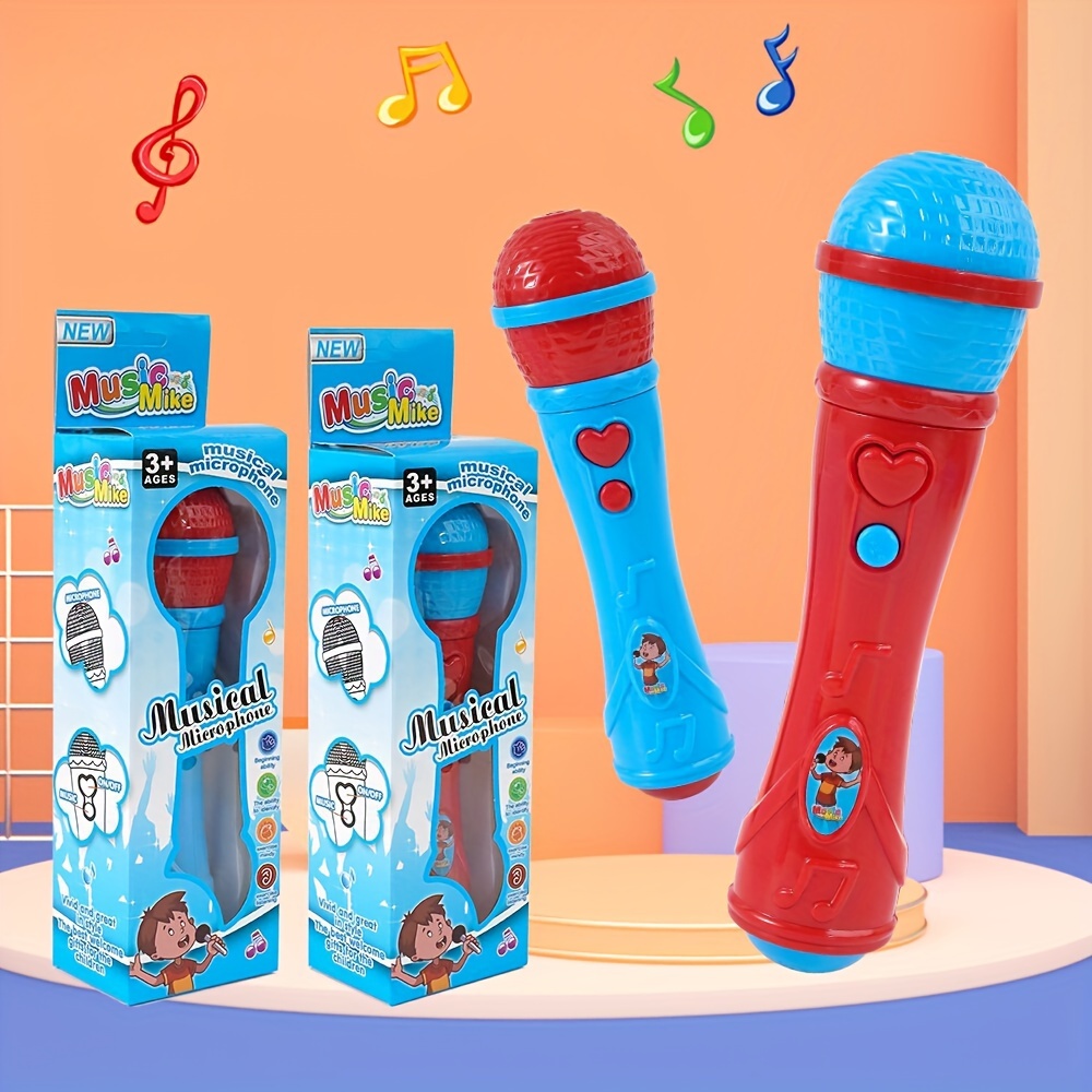 Novelty Place Echo Mic para niños y niños pequeños, micrófono mágico de  karaoke sin batería, amplificador de voz, juguete retro para canto, habla y
