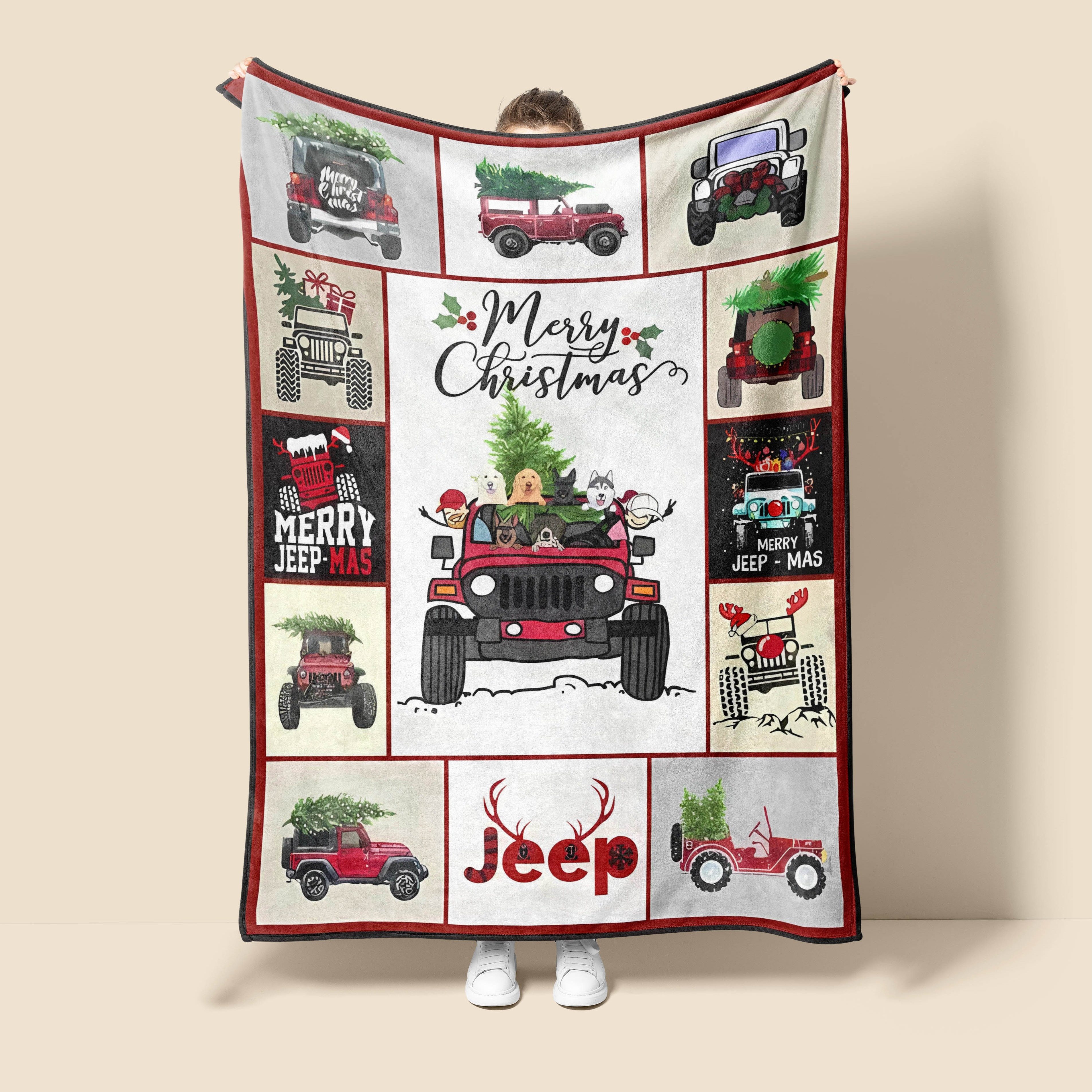 Christmas Blanket, Cartoon Truck Dog Print Flannel Blanket, Soft Warm Throw  Blanket Nap Blanket For Couch Sofa Office Bed Camping Travel, Multi-purpose  Gift Blanket For All Season - Temu