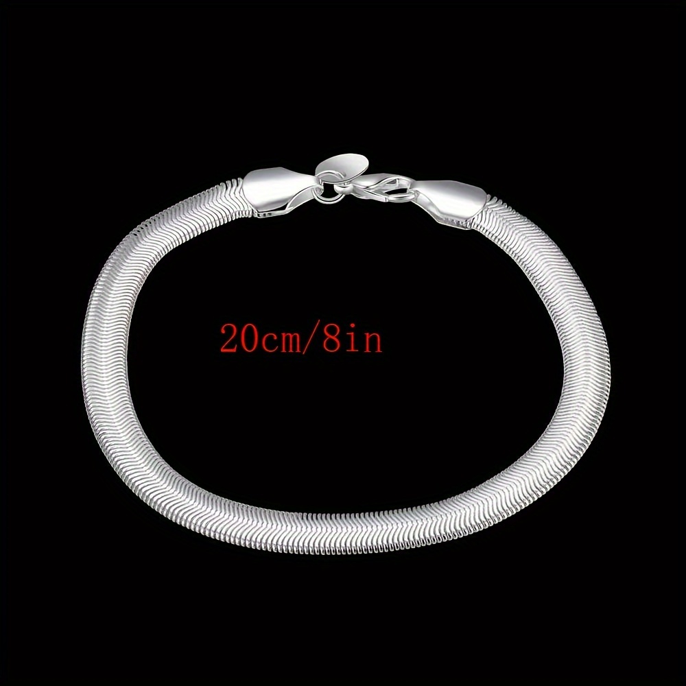Men's Flat Snake Bone Bracelet Christmas Thanksgiving Gift