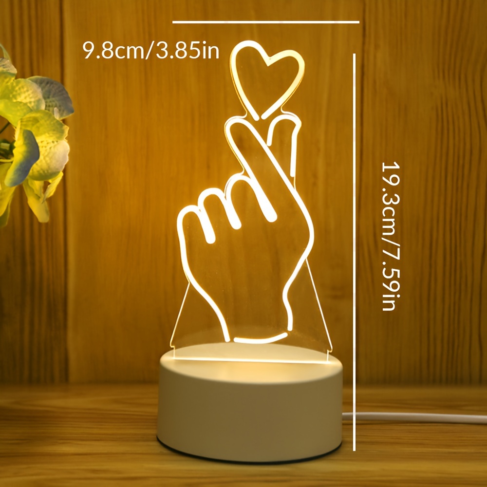 1pc Usb Power 3d Night Light Lampada Tavolo A Illusione Led - Temu Italy