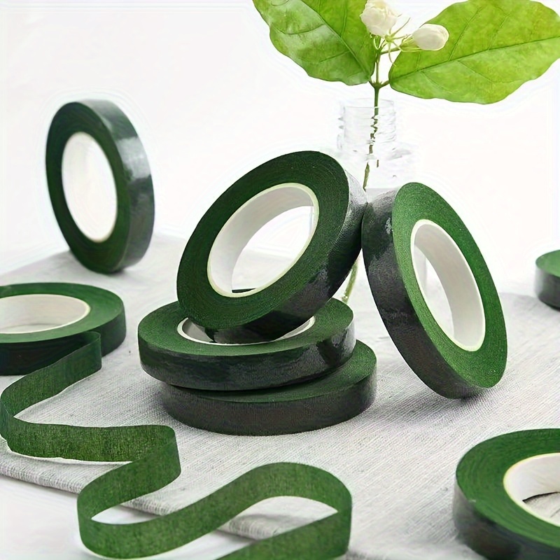 Flower Tape Green Self-adhesive  Self-adhesive Green Paper Tape -  30yard/roll - Aliexpress