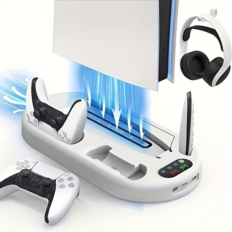 Support de Ventilateur de Refroidissement Compatible avec Xbox Series S,  Base avec Ventilateur et Station d'accueil, 3 Niveaux de Vitesse Réglable  et 2 Ports USB (Uniquement pour Xbox Series S) : 