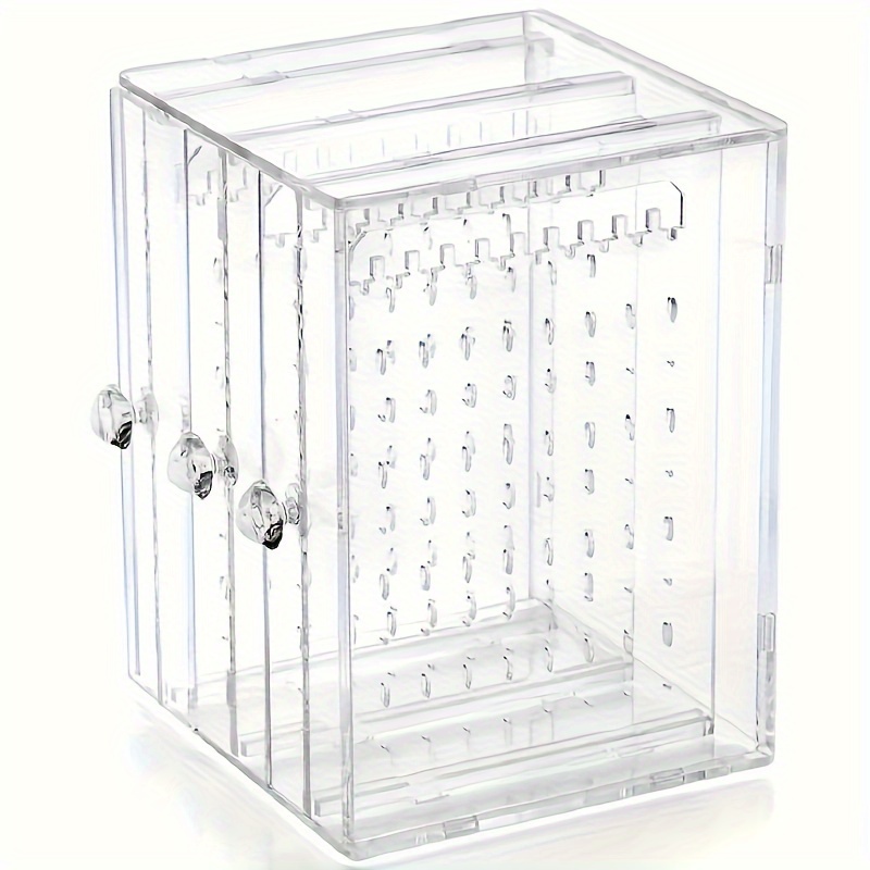 Transparent Three drawer Earring Storage Box Large capacity - Temu