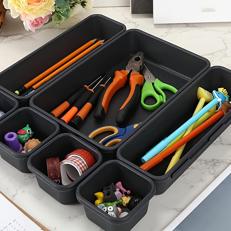 divided plastic tool box with handle