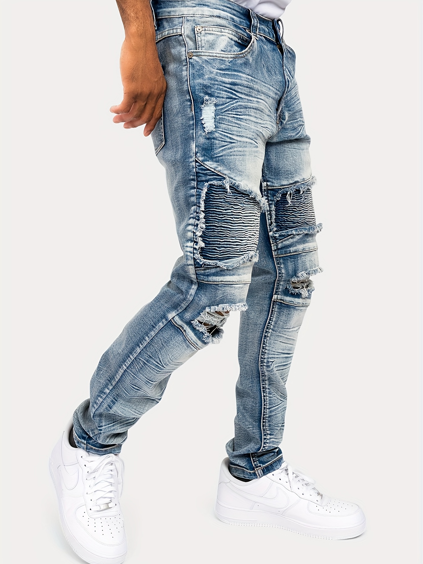 Biker Denim Jeans