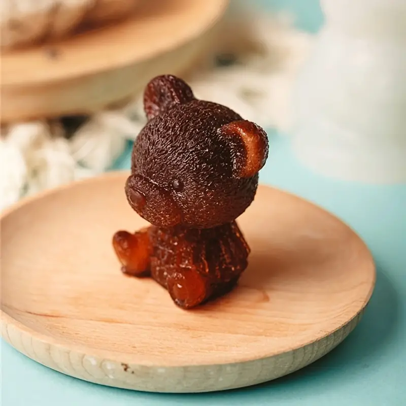 1pc 3d Bear Shape Silicone Chocolate Mold, Cute Ice Cube Tray