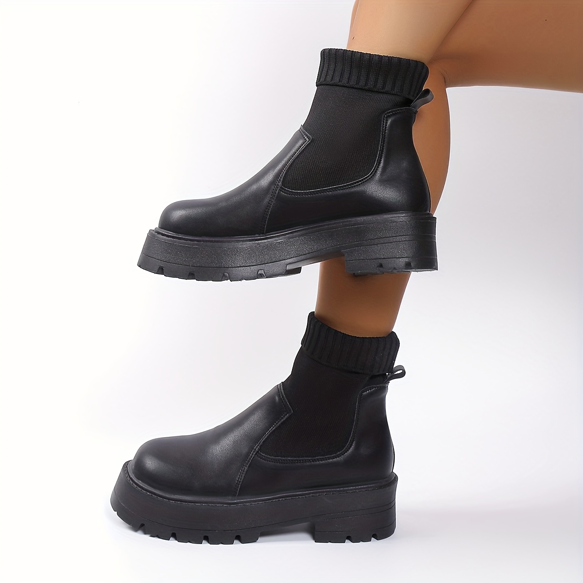 Platform hot sale dress boots