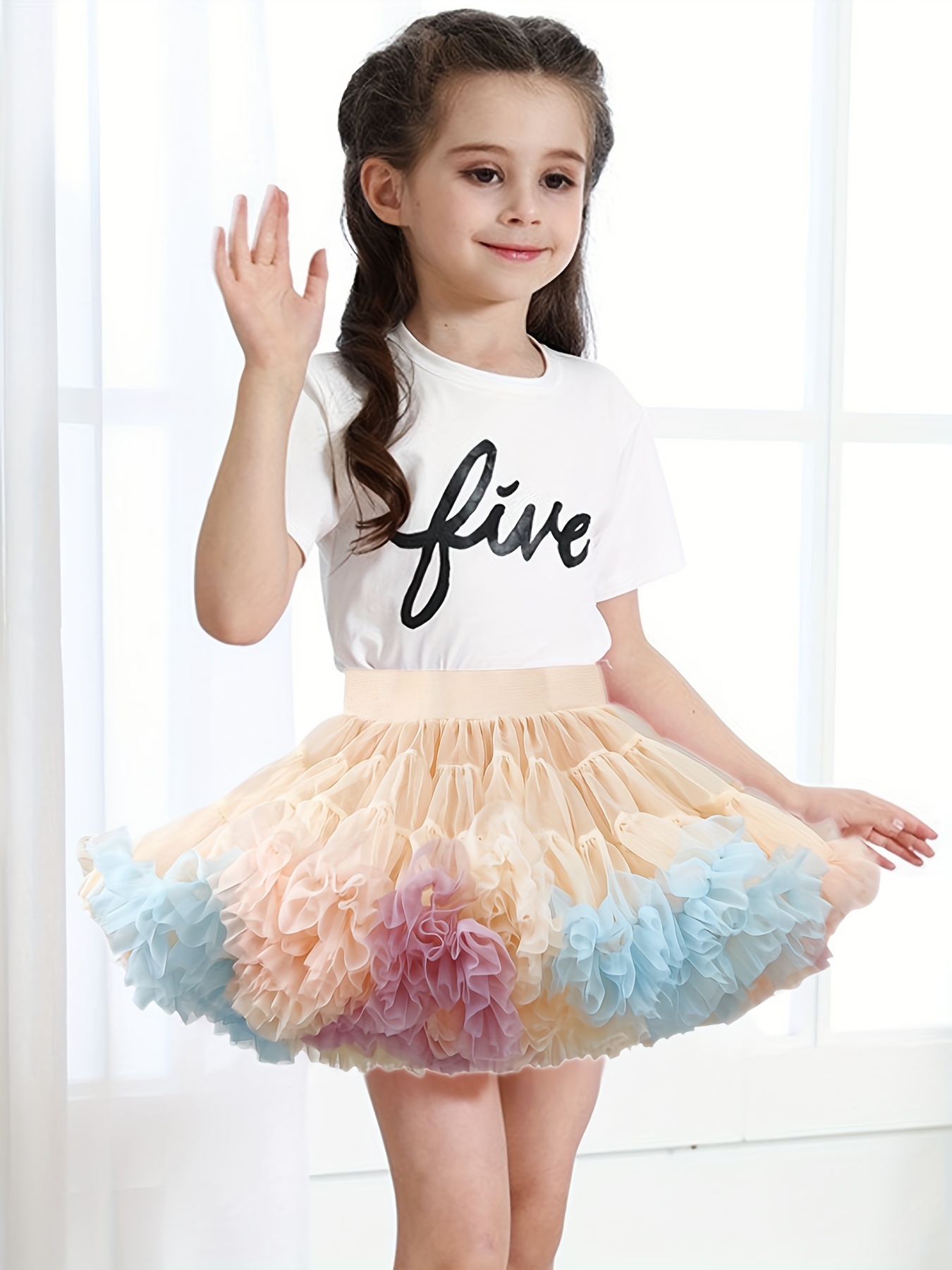Toddler Girls Ballet Skirt Summer Short Sleeve Dance Wear - Temu