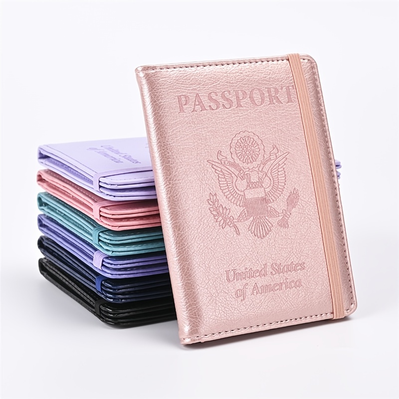 Travel Passport Holder US Passport Protector PU Leather Document Holder