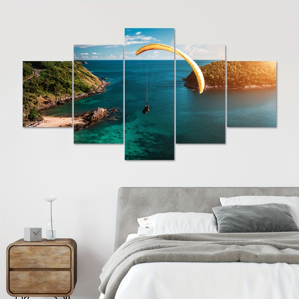 Canvas Poster Paraglider Home Decor Gift Bedroom Wall Art Fall Decor