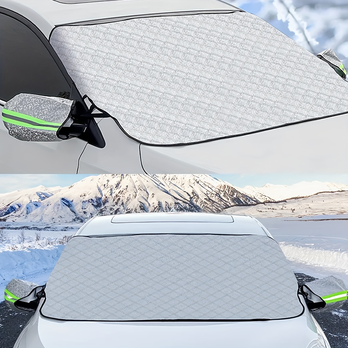 Winter Car Front Windscreen Cover Windshield Sunshades - Temu
