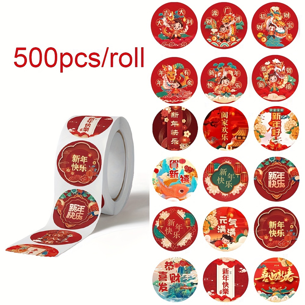 500pcs / Rotolo Pacco Grazie Amore Adesivi Festival Cuori - Temu Italy