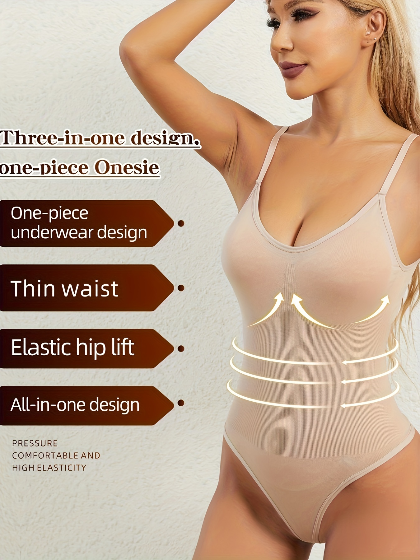 Seamless Solid Shaping Bodysuit Tummy Control Slimming - Temu Canada
