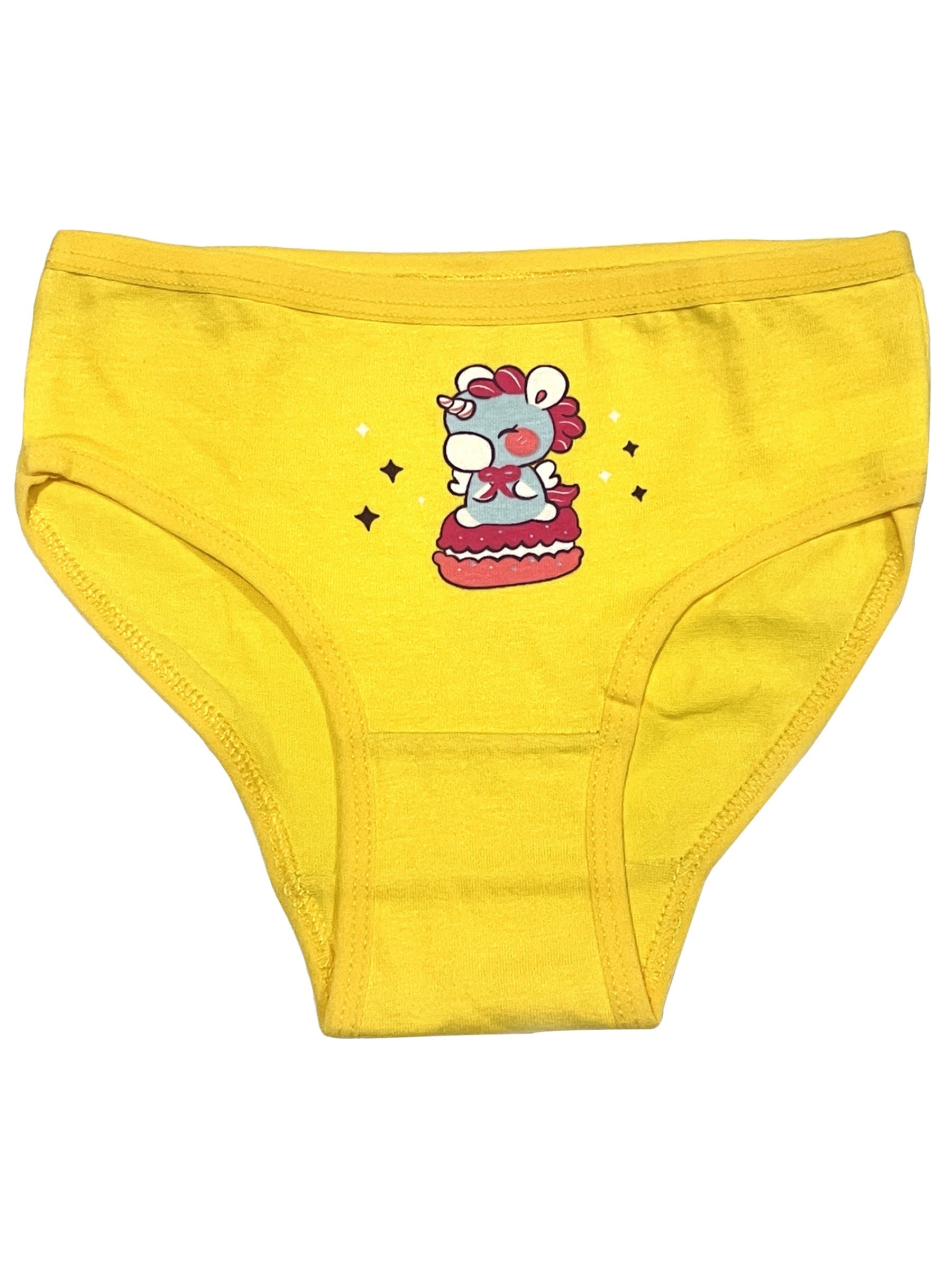 Cute Little Girl Underwear On Yellow Stock Photo 1581745789
