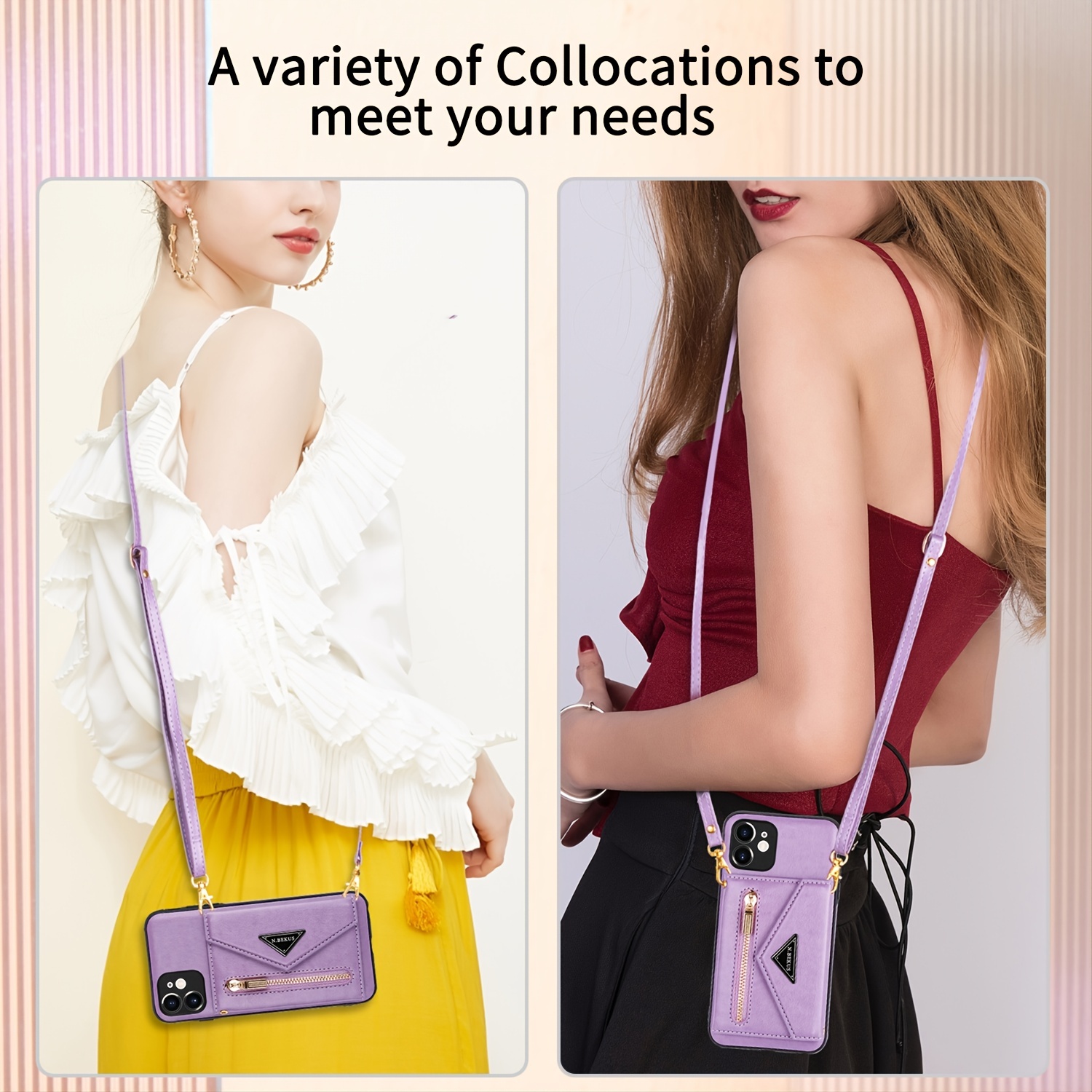 Louis Vuitton Zipper Wallet Folio Case for iPhone 14 Pro Max/ 14