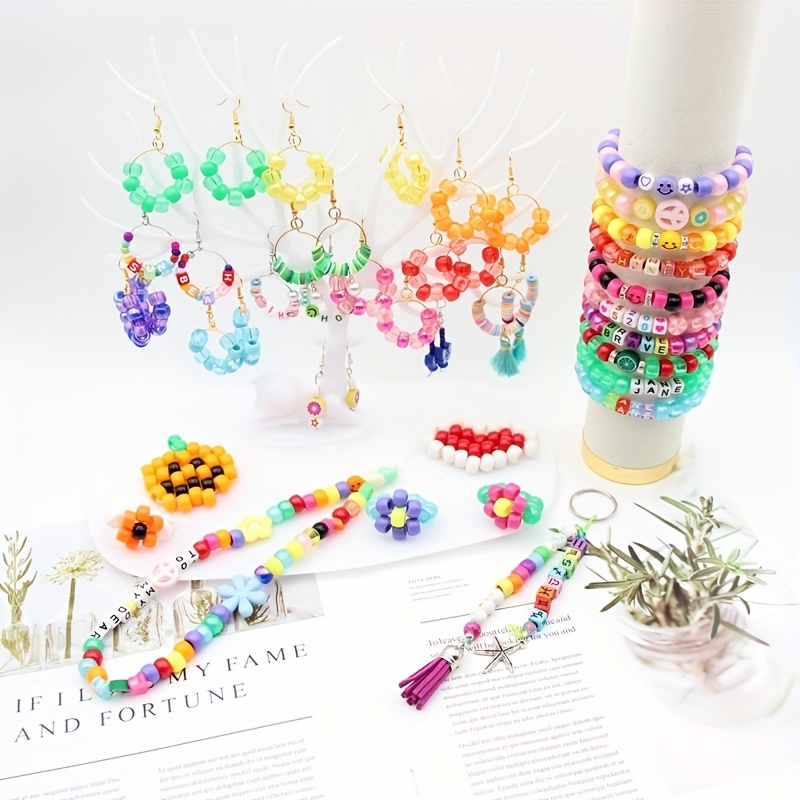 Kids Beads, Diy Bracelet Beads Set Kids Bead Necklaces For Pony Alphabet,  Jewelry Making Kit Art Crafts Classic Kids Bead Toys And Jewelry