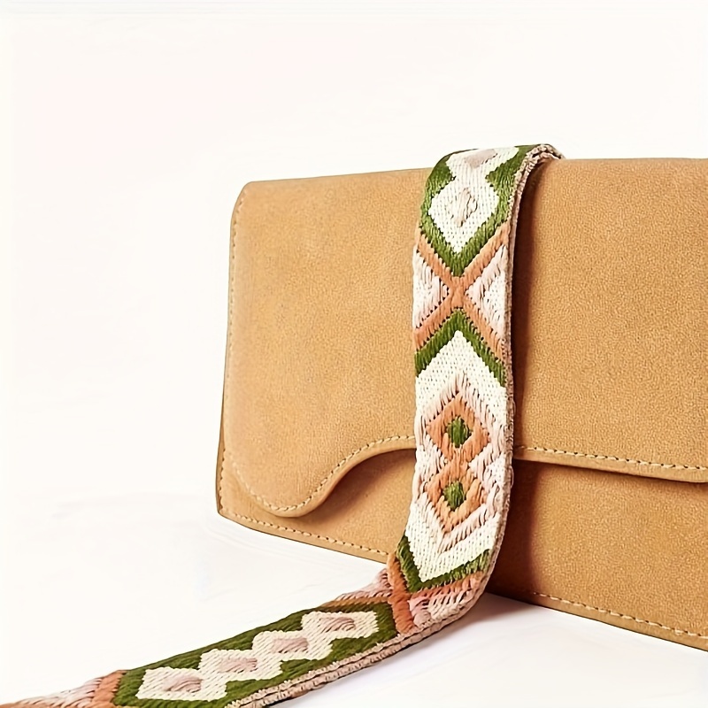 Vintage Geometric Pattern Bag Strap Lightweight Adjustable - Temu Mexico