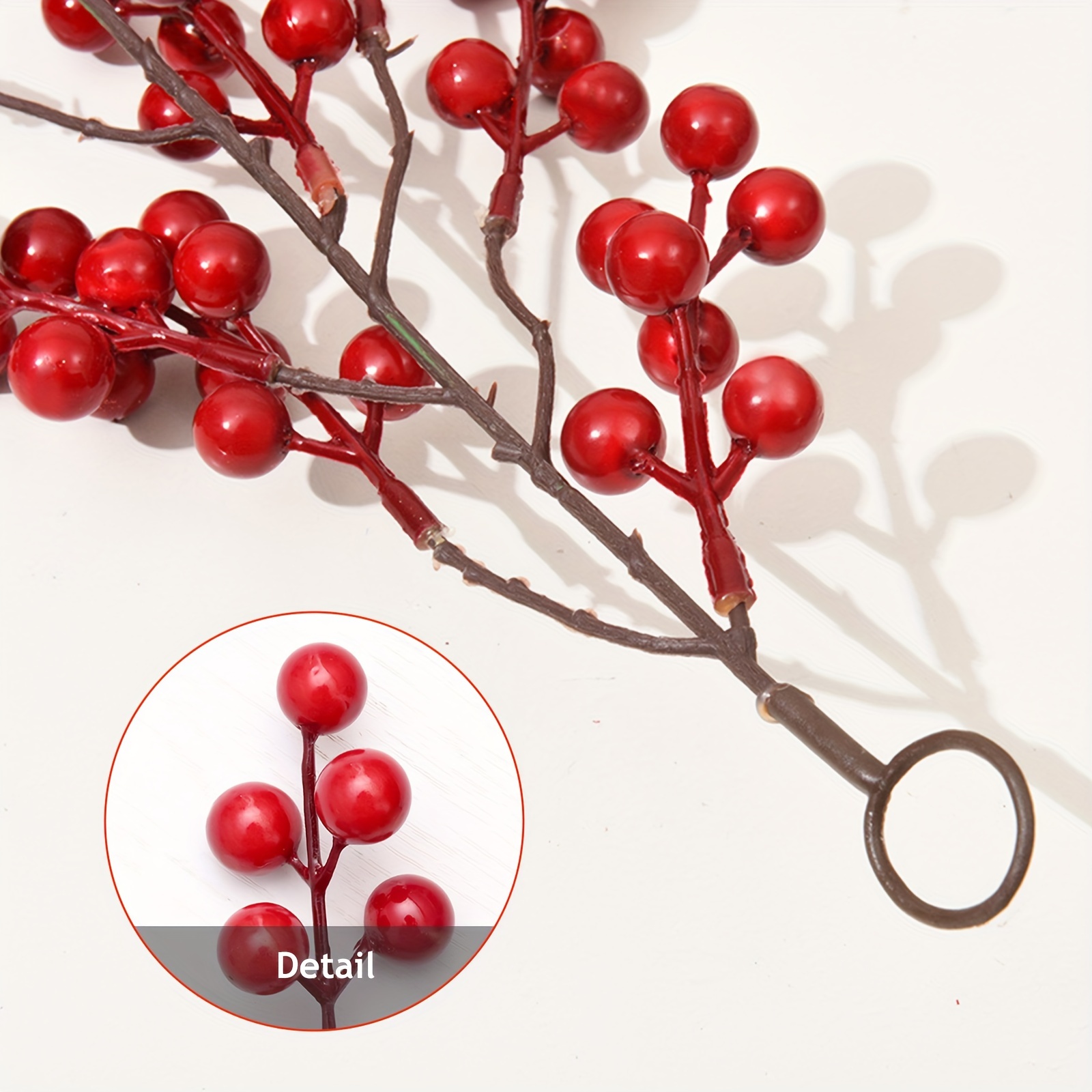 6/8FT Red Berry Christmas Garland, Flexible Artificial Berry Garland for  Indoor Home Fireplace Decoration, Christmas Decoration - AliExpress