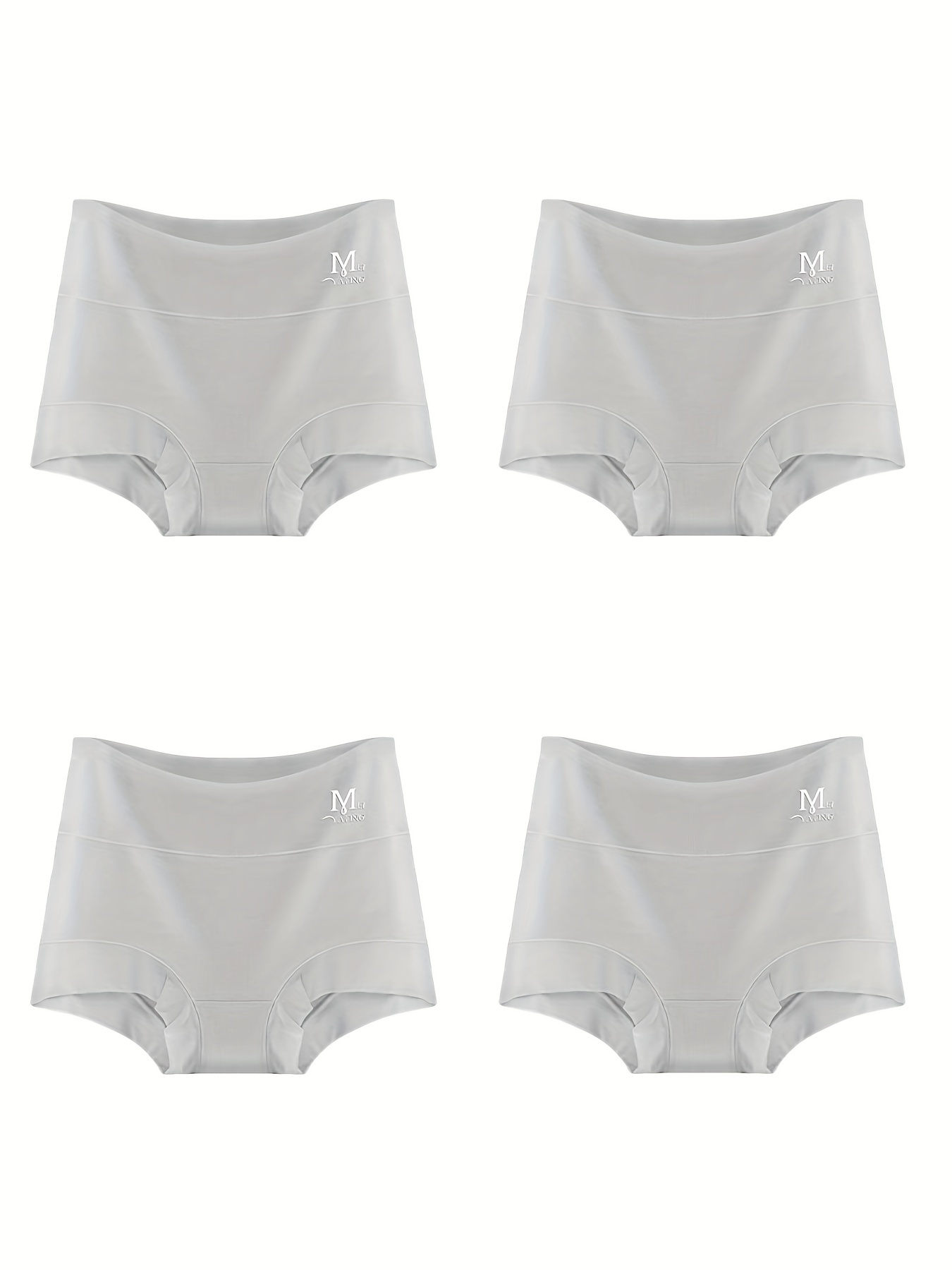 MIOTAN Women's Boyshort Underwear Cotton Boxer for Women Stretch High  Waisted Underpants Panties Soft Ladies Briefs 4 Pack