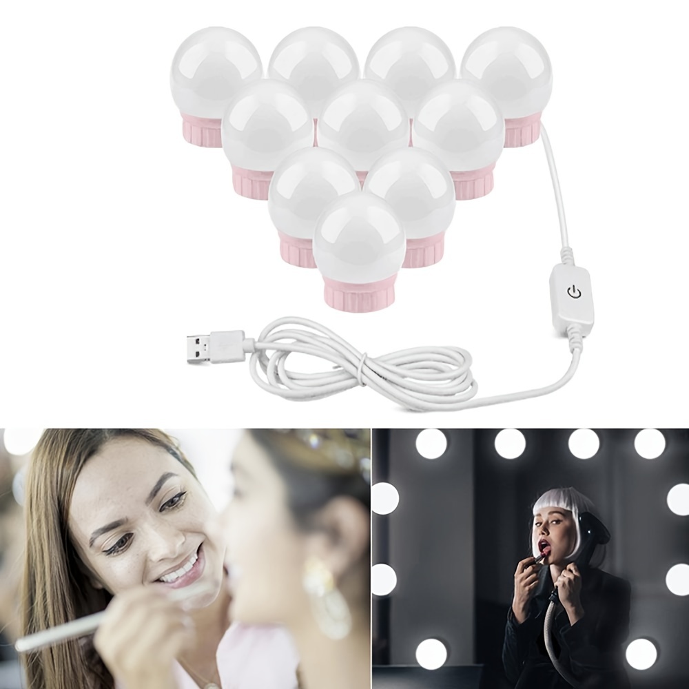 Ampoules LED Pour Miroir De Maquillage, Lumières De Vanité USB