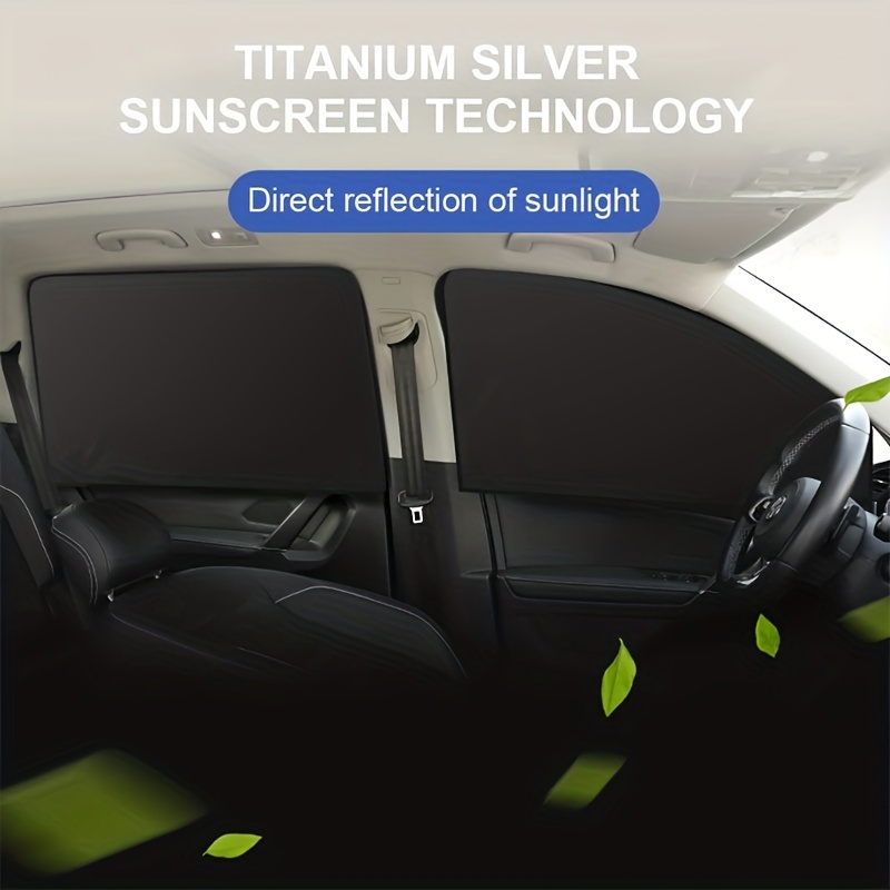 Titanium Silbernes Tuch Sonnenschutzvorhänge Magnetische - Temu
