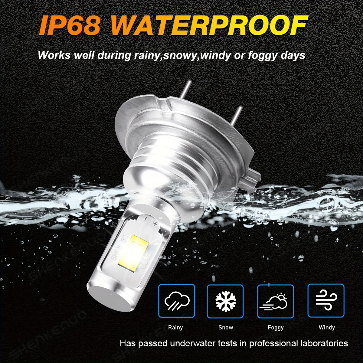 H7 Xenon White 55w Headlight Bulbs Super Upgrade Hid 499 Full Dipped 477  Px26d