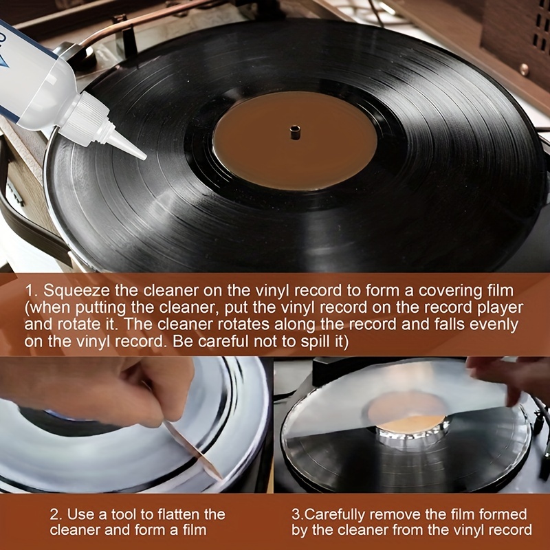 Limpiador de discos de vinilo para discos de vinilo LP, limpiador  antiestático para discos de vinilo LP