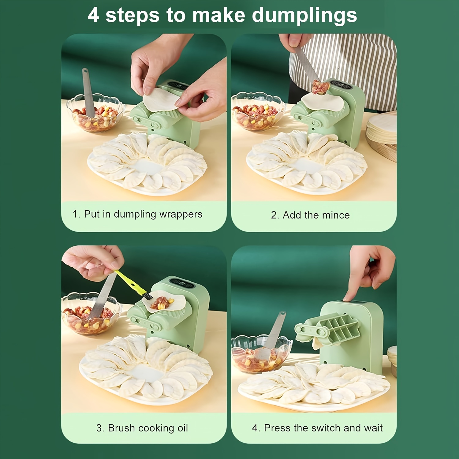 Kitchen Dumpling Press Maker, Pastry Wonton Pie Making Mold, Wrapping 3  Dumplings At A Time, Baking Tools, Kitchen Gadgets, Kitchen Accessories -  Temu