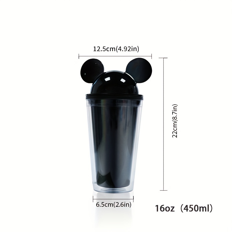 Hot Sell 450ml 650ml Reusable Plastic Double Wall Water Cup with