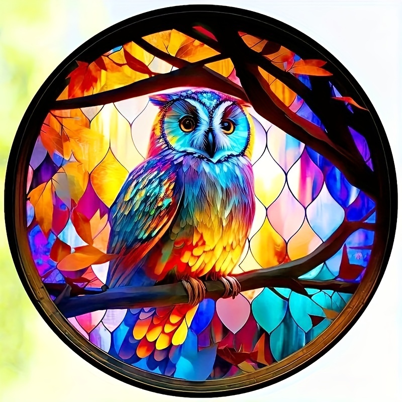 1pc Diy Diamond Painting Animals Rhinestone Mosaic Owl Full Round