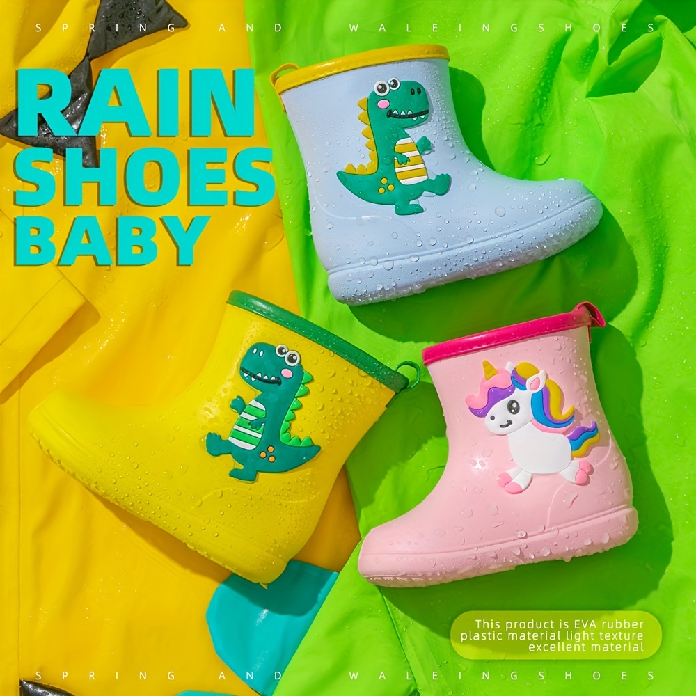Soft Sole Rain Shoes Girls' Shoes Kids Shoes Anti Slip Water Boots Boys  Anti Slip Rain Boots Light Girl's Boot botas de lluvia