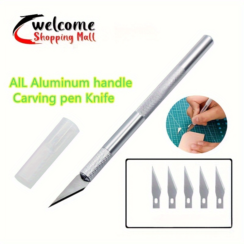 Carbon Steel Knife Handle Blade Kit Carving Knife Repair - Temu