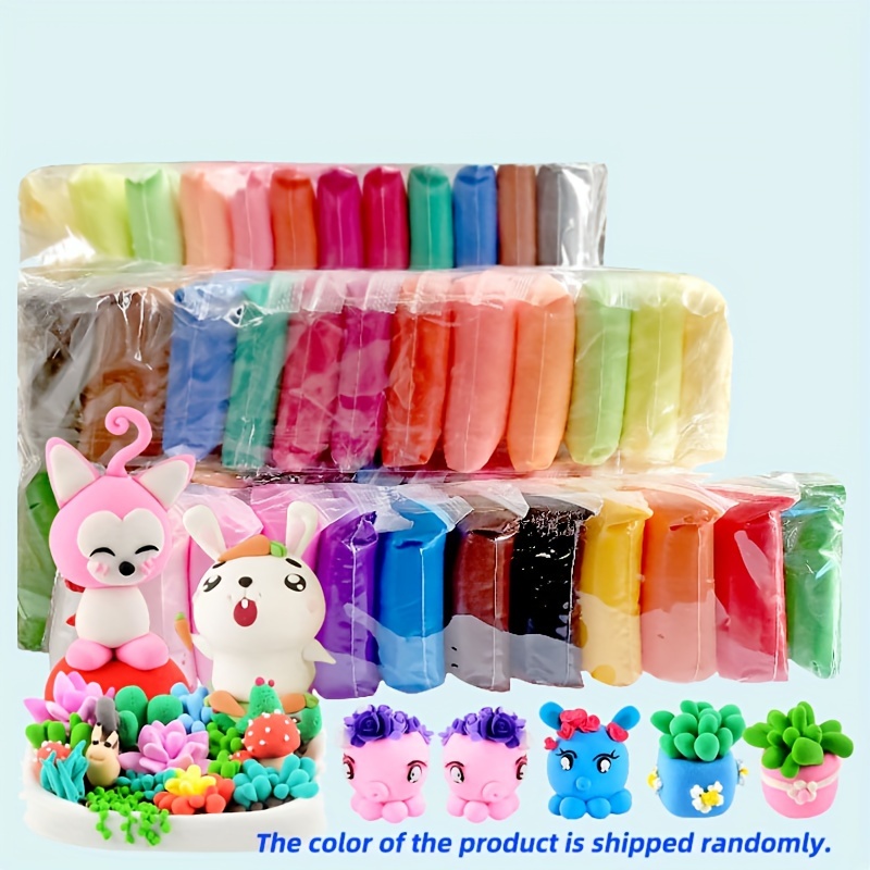 ideallife Modeling Clay Air Dry DIY Ultra Light Molding Clay, 36 Colors  Soft Magic Plasticine Craft Toy with Tools, Best Kids Gift for Birthday