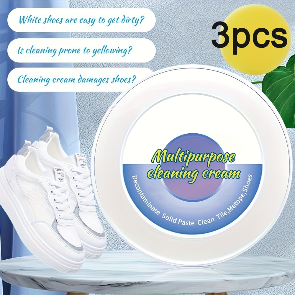 White Shoes Cleaning Cream Decontamination Disposable Brush - Temu