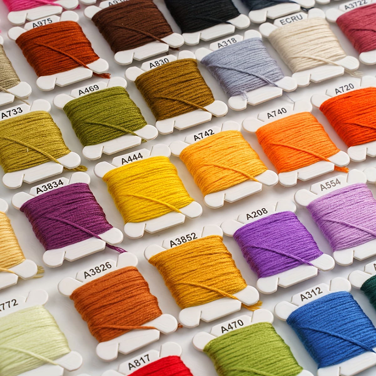 80/120 Colors Embroidery Yarn Set Embroidery Floss Cross - Temu