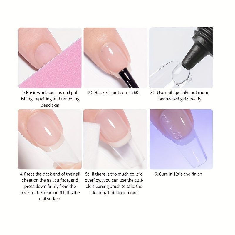 Nail Glue Gel For Acrylic Nails Tips Glue Gel For Press On Nails Manicure  Tool For Women Diy Home And Salon 10g - Beauty & Personal Care - Temu