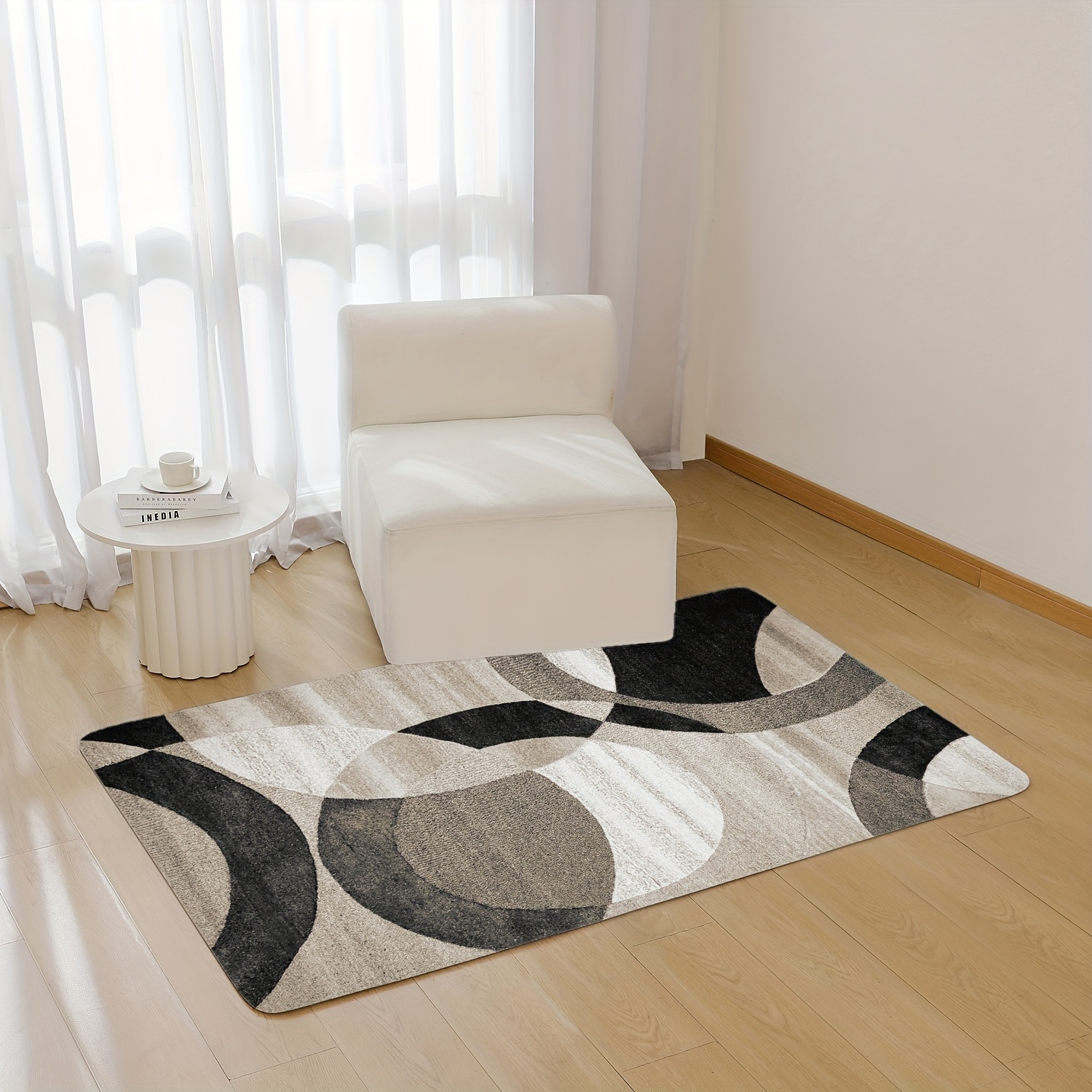 1 Pièce Tapis Épais Pour Salon, Pliable, Lavable, Doux Et