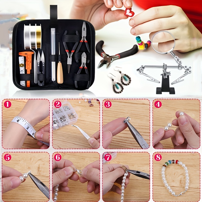 Jewelry Making Supplies Kit With Jewelry Tools Jewelry - Temu