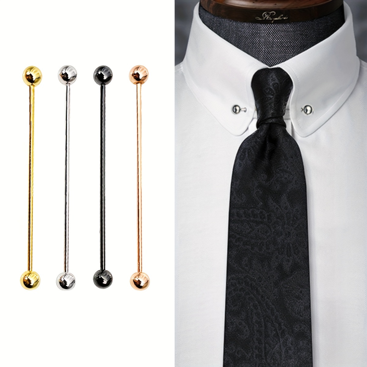 1/2pcs Collar Pin, Men's Shirt Collar Pin, Business Accessories