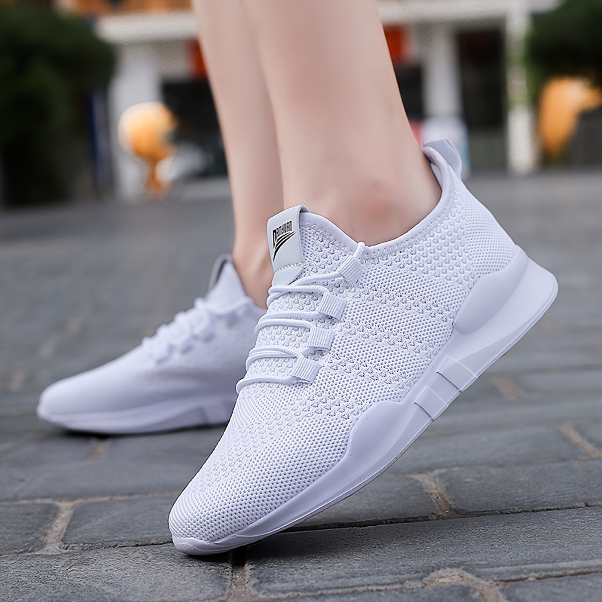 Lightweight Lace Running Sports Shoes Comfort Solid Color - Temu