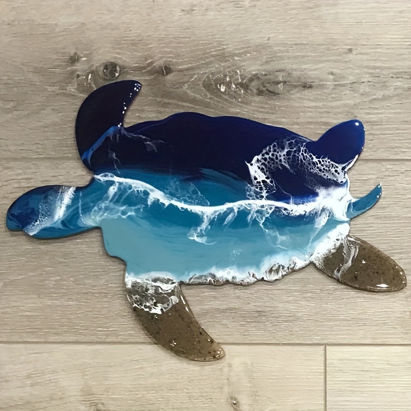 Ocean Turtle Acrylic Double Sided Plaque Puzzle Shape - Temu