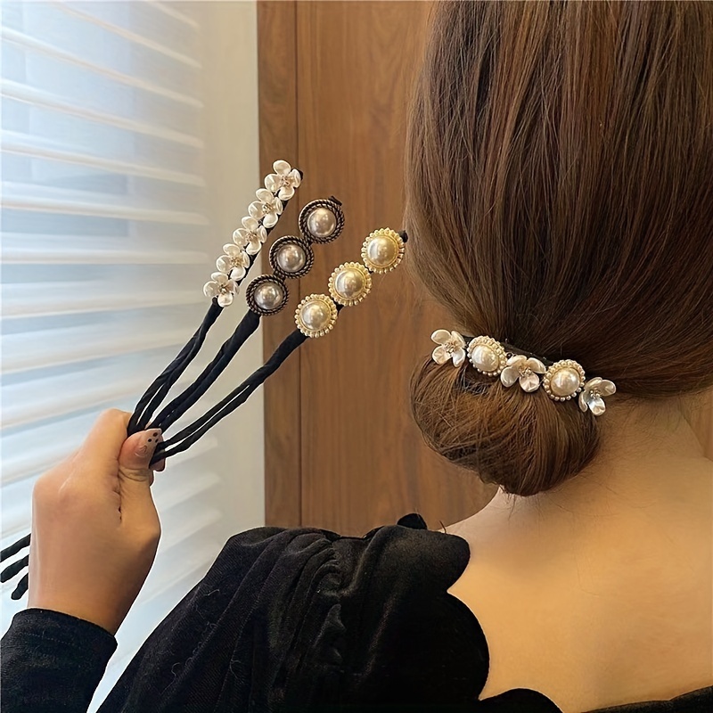 Faux Pearl Hair Clips Elegant Hair Clip Dreadlock Braid - Temu